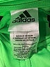 Adidas 100% Polyester Color Block Green Track Jacket Size 7 - photo 3