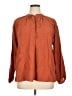 A New Day 100% Rayon Brown Long Sleeve Blouse Size 0X - photo 1