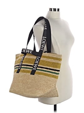 Loewe 2023 Striped Raffia Tote (view 2)