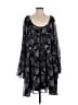 Netflix 100% Polyester Paisley Black Cocktail Dress Size 4 - photo 1