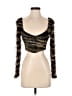 Zara 100% Polyester Black Long Sleeve Top Size XS - photo 1