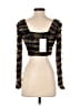 Zara 100% Polyester Black Long Sleeve Top Size XS - photo 2