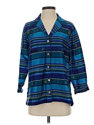 Chico's Design 3/4 Sleeve Silk Top (view 1)