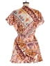 Industry 100% Cotton Paisley Purple Romper Size M - photo 2