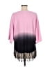 NY Collection 100% Acrylic Pink Poncho One size - photo 2