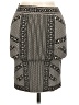 BCBGMAXAZRIA Chevron-herringbone Gray Casual Skirt Size M - photo 2