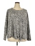 Nine Britton Animal Print Gray Pullover Sweater Size 3X - photo 1