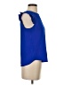 Monteau Blue Sleeveless Blouse Size S - photo 4