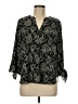 MICHAEL Michael Kors Paisley Black 3/4 Sleeve Blouse Size M - photo 1