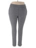 Maze Collection Houndstooth Gray Casual Pants Size 3X - photo 1