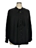 Torrid Polka Dots Black Long Sleeve Blouse Size 1X Plus (1) - photo 1