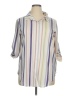 Lularoe Stripes Ivory 3/4 Sleeve Blouse Size XL - photo 1