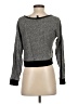 Express 100% Cotton Metallic Gray Pullover Sweater Size S - photo 2