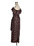 Topshop 100% Polyester Paisley Black Casual Dress Size 6 - photo 5