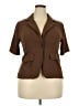 Assorted Brands Brown Short Sleeve Blouse Size 3X - photo 1