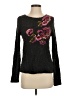 Leifnotes Floral Black Pullover Sweater Size S - photo 1
