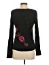 Leifnotes Floral Black Pullover Sweater Size S - photo 2