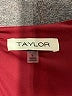 Taylor 100% Polyester Print Burgundy Cocktail Dress Size S - photo 6
