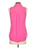 Express Solid Pink Sleeveless Button-Down Shirt Size XS - photo 2