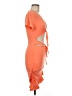 Shein Orange Cocktail Dress Size 6 - photo 4