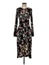 BCBGeneration Floral Black Cocktail Dress Size S - photo 1