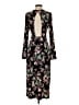 BCBGeneration Floral Black Cocktail Dress Size S - photo 2