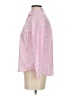 Talbots 100% Cotton Checkered-gingham Pink Long Sleeve Button-Down Shirt Size S - photo 5