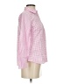 Talbots 100% Cotton Checkered-gingham Pink Long Sleeve Button-Down Shirt Size S - photo 4