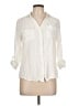 Alexander Jordan 100% Rayon Ivory 3/4 Sleeve Button-Down Shirt Size L - photo 1