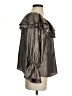 Joy Joy Metallic Gray 3/4 Sleeve Blouse Size S - photo 4