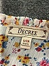 Decree 100% Polyester Ivory 3/4 Sleeve Blouse Size S - photo 7