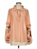 Polagram 100% Polyester Orange 3/4 Sleeve Blouse Size S - photo 1