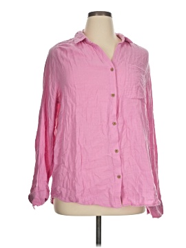 Beach Lunch Lounge Long Sleeve Button Down Shirt