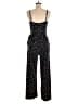 Kaileigh 100% Polyester Animal Print Black Jumpsuit Size M - photo 2