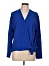 MELLODAY 100% Polyester Blue Long Sleeve Blouse Size L - photo 1