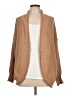 Pink Rose 100% Polyester Tan Cardigan Size L - photo 1