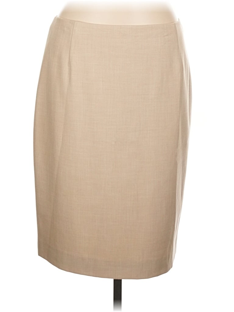 Pre-owned Antonio Melani Formal Skirt In Tan