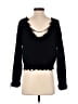 Forever 21 100% Polyester Black Pullover Sweater Size S - photo 2