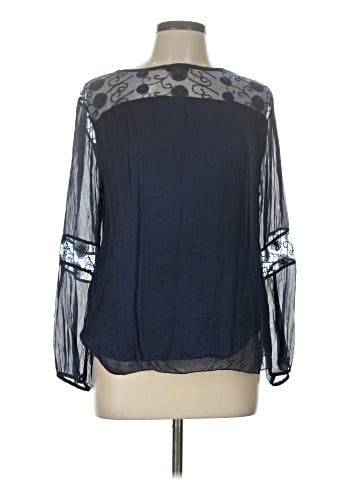Carla Conti Long Sleeve Silk Top (view 1)