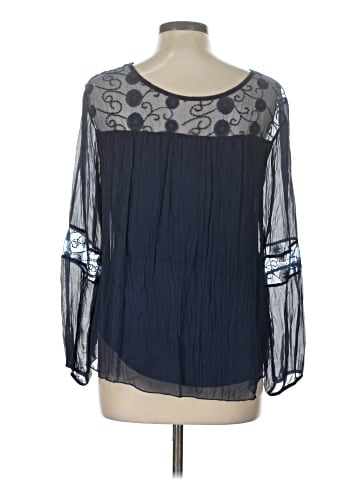 Carla Conti Long Sleeve Silk Top (view 2)