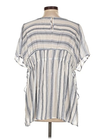 Cotton Bleu Short Sleeve Blouse (view 2)