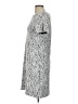 PREMISE Graphic Gray Casual Dress Size L - photo 5