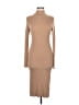 Express Solid Tan Casual Dress Size M - photo 1