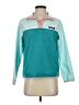 Lands' End 100% Polyester Teal Brown Sweatshirt Size XS - photo 1