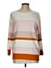Ann Taylor LOFT Outlet Color Block Orange Pullover Sweater Size L - photo 1