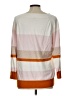 Ann Taylor LOFT Outlet Color Block Orange Pullover Sweater Size L - photo 2