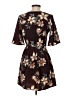 Mine 100% Polyester Floral Brown Casual Dress Size S - photo 2