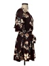 Mine 100% Polyester Floral Brown Casual Dress Size S - photo 4