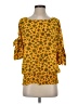 MICHAEL Michael Kors Yellow 3/4 Sleeve Blouse Size S - photo 1