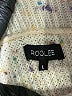 Roolee Tweed Ivory Turtleneck Sweater Size L - photo 7
